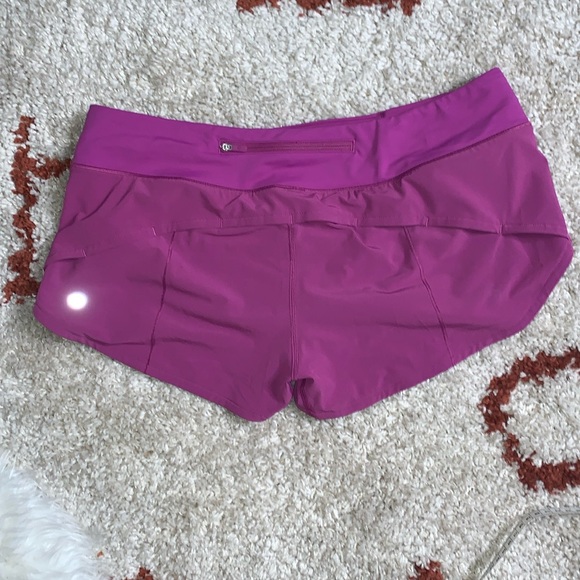 Lululemon- Size 10- 2.5”- Moonlit Magenta- Low-Rise Speed-Up Shorts - Picture 11 of 16